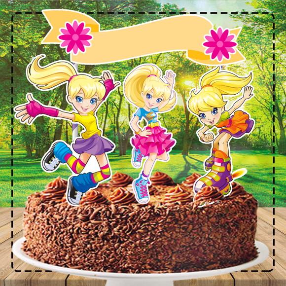 Topo de Bolo Polly Pocket - Ref 4743 Arquivo Digital