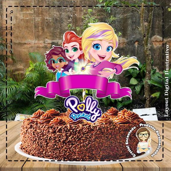 Topo de Bolo Polly Pocket - Ref 4745 Arquivo Digital