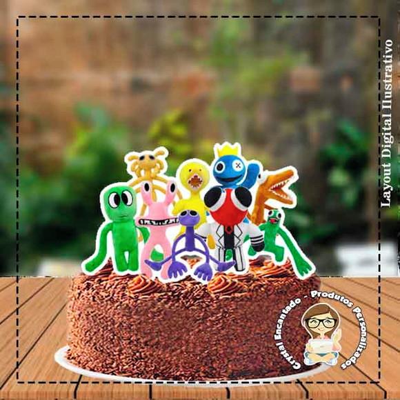 Topo de Bolo Rainbow Friends Ref 3974 Arquivo Digital