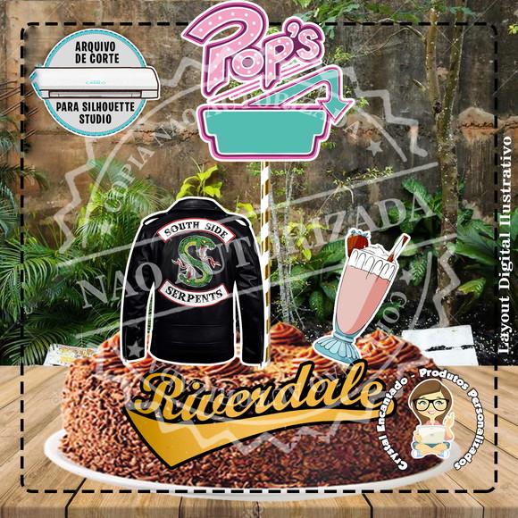 Topo de Bolo Riverdale - Ref 2275 Arquivo Ditigal