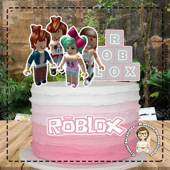 Topo de Bolo Roblox - Ref 1890 Arquivo Digital