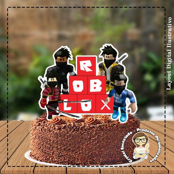 Topo de Bolo Roblox - Ref 3515 Arquivo Digital