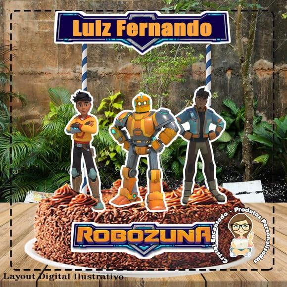 Topo de Bolo Robozuna - Ref 1874 Arquivo Digital