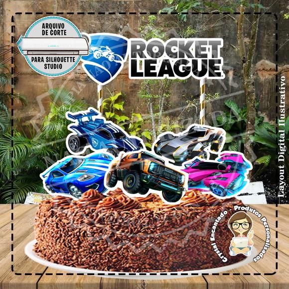 Topo de Bolo Rocket League - Ref 1869 Arquivo Digital