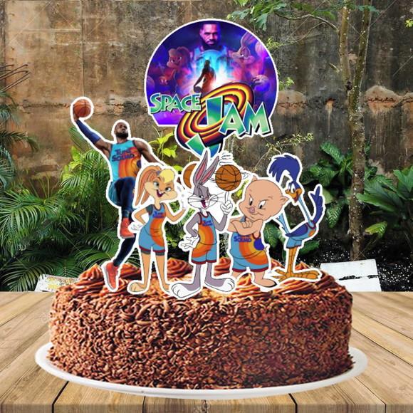 Topo de Bolo Space Jam - 2971 Arquivo Digital