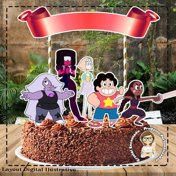 Topo de Bolo Steven Universo - Ref 1909 Arquivo Digital