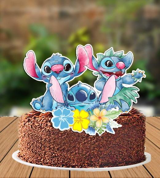 Topo de Bolo Stitch - 6676 Arquivo Digital