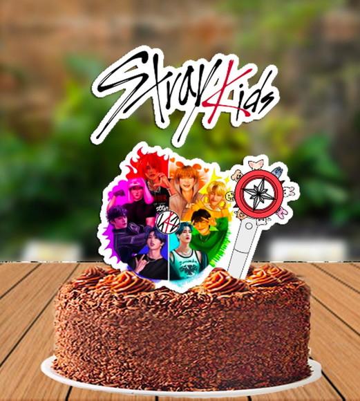 Topo de Bolo Stray Kids Desenho - 6444 Arquivo Digital