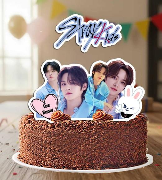 Topo de Bolo Stray Kids Lee Know - 6818 Arquivo Digital