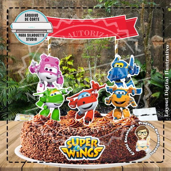 Topo de Bolo Super Wings - Ref 1927 Arquivo Digital