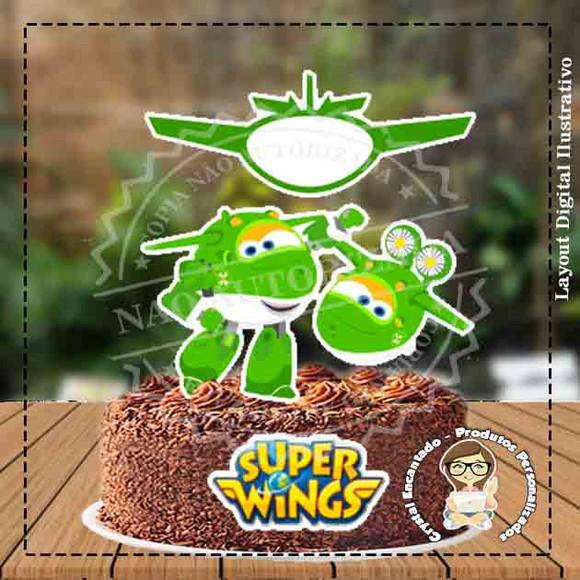 Topo de Bolo Super Wings - Ref 3434 Arquivo Digital