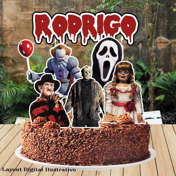Topo de Bolo Terror - Ref 1942 Arquivo Digital