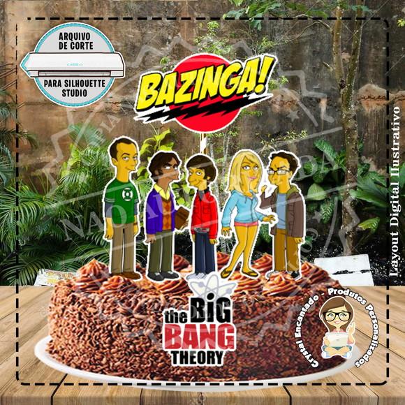 Topo de Bolo The Big Bang Theory - Ref 4915 Arquivo Digital