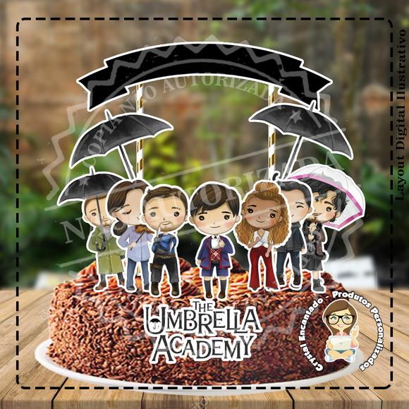 Topo de Bolo The Umbrella Academy - 2825 Arquivo Digital