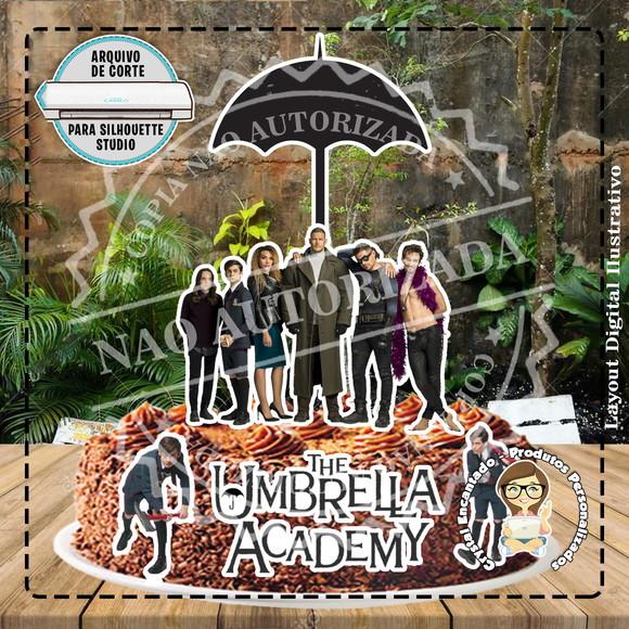 Topo de Bolo The Umbrella Academy - 1949 Arquivo Digital