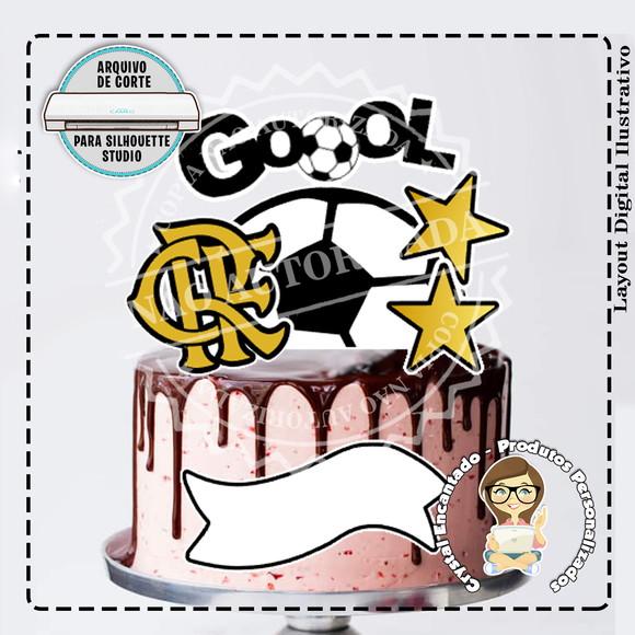 Topo de Bolo Times Futebol - Ref 2573 Arquivo Digital