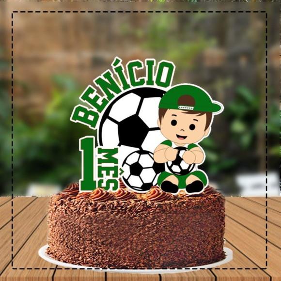 Topo de Bolo Times Futebol Baby - Ref 5505 Arquivo Digital