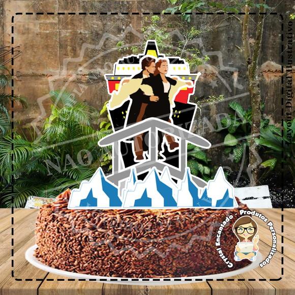 Topo de Bolo Titanic - Ref 3021 Arquivo Digital
