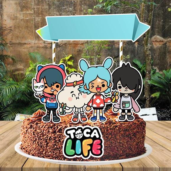 Topo de Bolo Toca Life- Ref 2023 Arquivo Digital