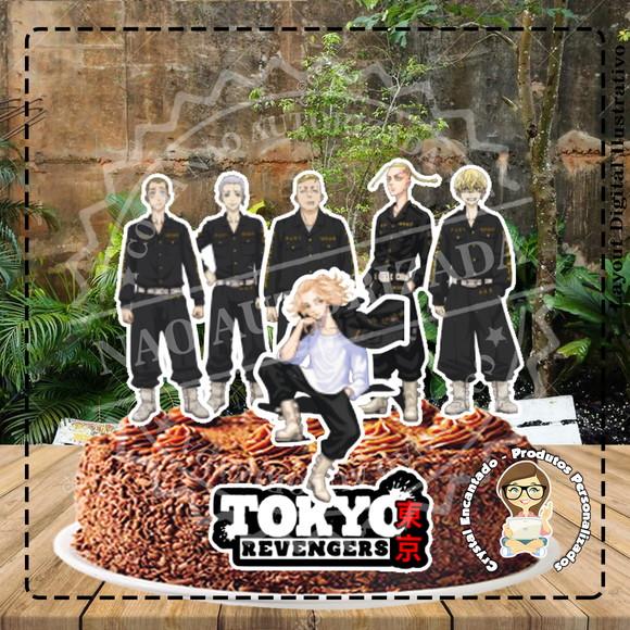 Topo de Bolo Tokyo Revengers - Ref 3020 Arquivo Digital