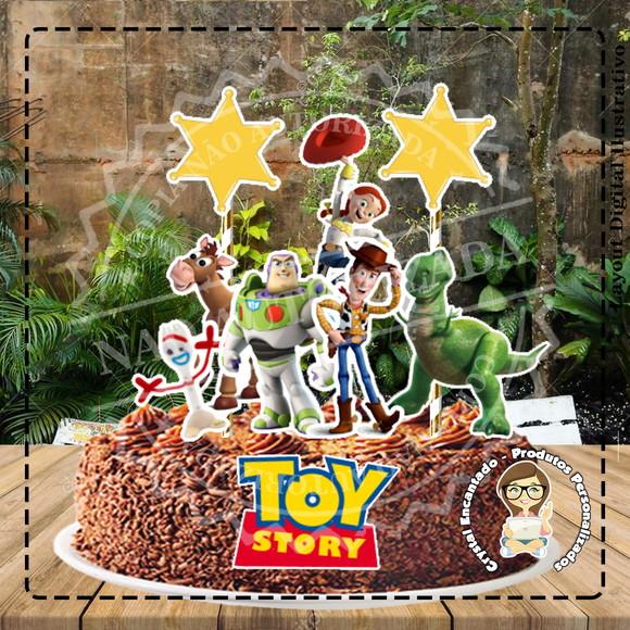 Topo de Bolo Toy Story - Ref 2866 Arquivo Digital