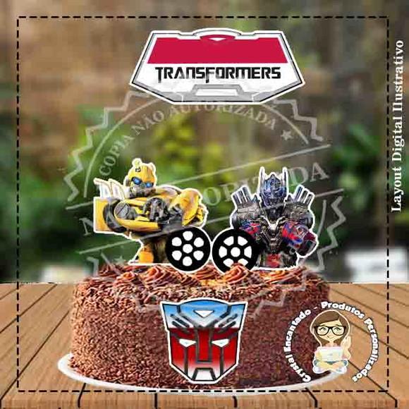 Topo de Bolo Transformers - Ref 3228 Arquivo Digital