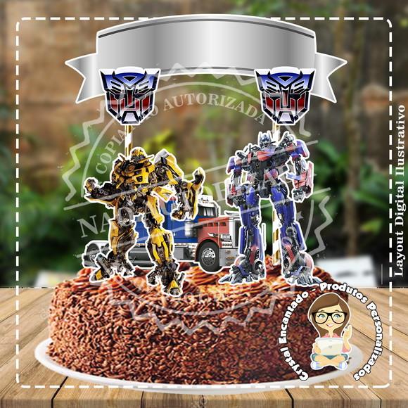 Topo de Bolo Transformers - Ref 5097 Arquivo Digital