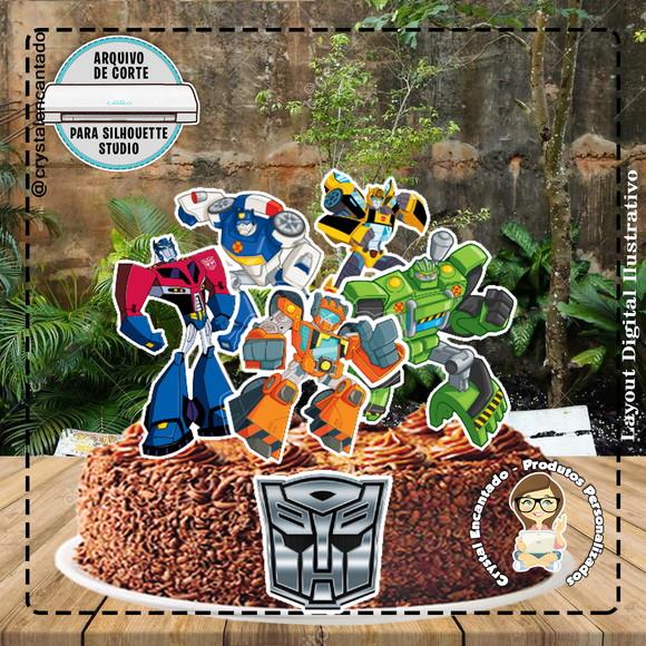Topo de Bolo Transformers - Ref 5098 Arquivo Digital