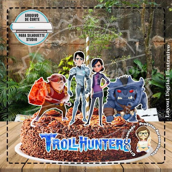 Topo de Bolo Trolls Hunters - Ref 2036 Arquivo Digital
