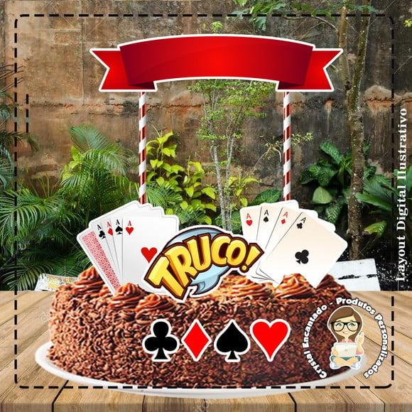 Topo de Bolo Truco - Ref 2041 Arquivo Digital