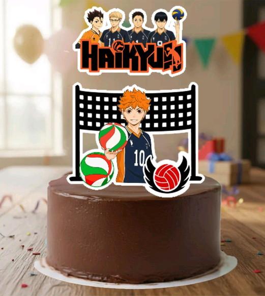 Topo de Bolo Voley Haikyuu - 7123 Arquivo Digital