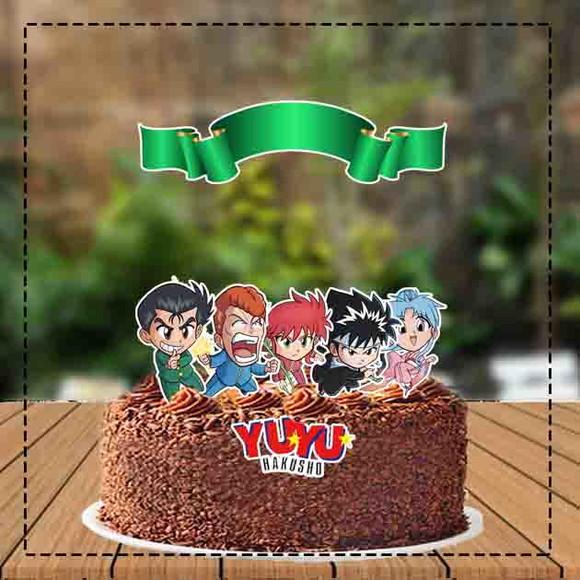 Topo de Bolo Yuyu Hakusho - Ref 2144 Arquivo Digital