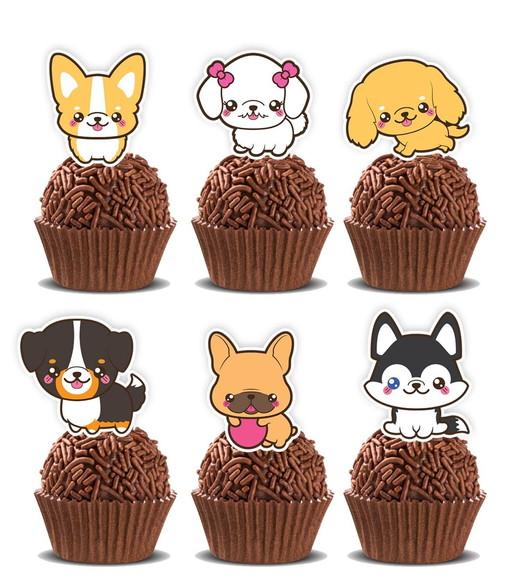 Topper Cachorrinhos - Ref 5409 Arquivo Digital