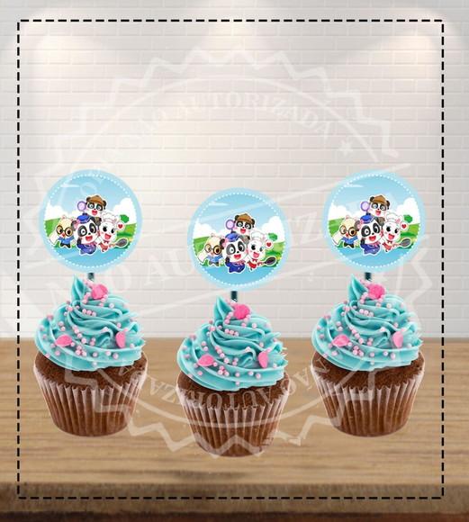 Topper Cupcake Babybus - 6408 Arquivo Digital