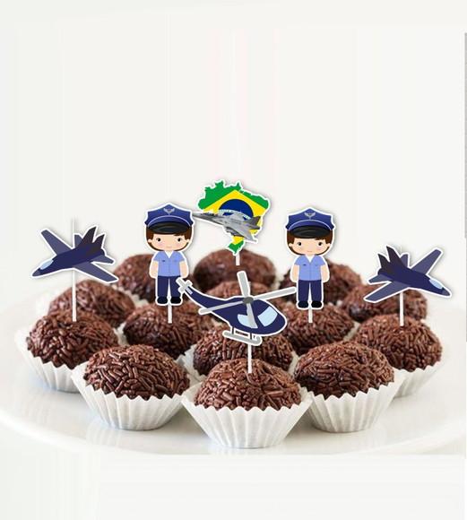 Topper de Docinho Aeronautica - 5943 Arquivo Digital