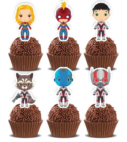 Topper de Docinho Avengers - 5423 Arquivo Digital