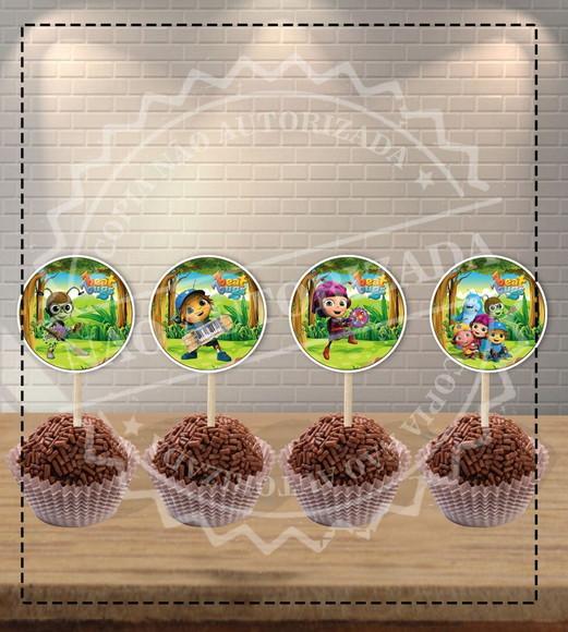 Topper de Docinho Beat Bugs - 6625 Arquivo Digital