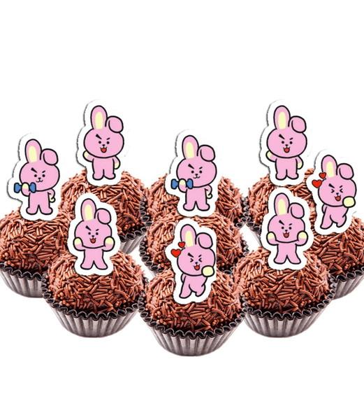 Topper de Docinho Bts Cooky Jk - 6575 Arquivo Digital