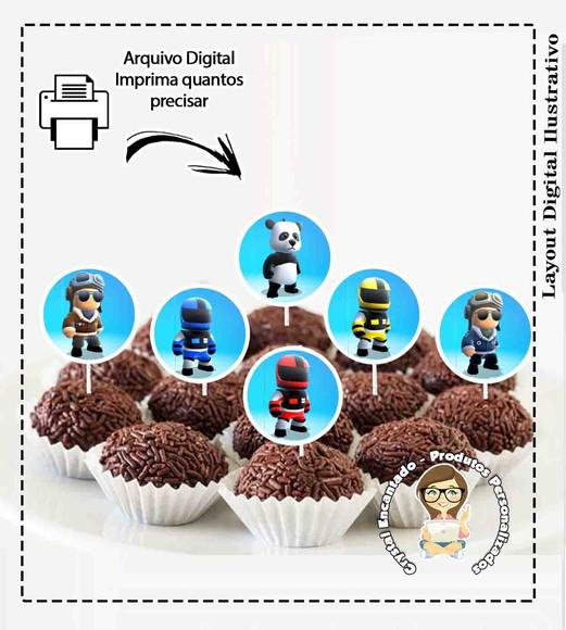 Topper Docinho Stumble Guys - 1123 Arquivo Digital
