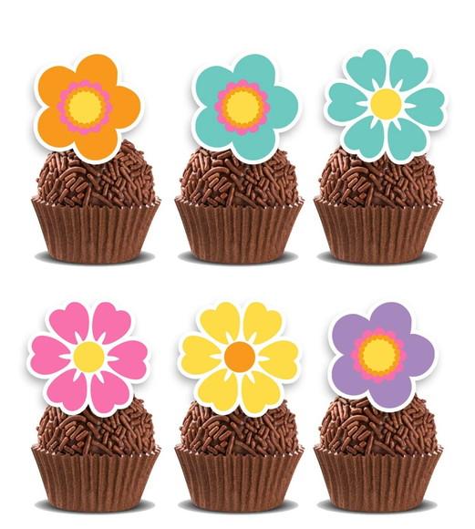 Topper Florzinhas - Ref 5448 Arquivo Digital