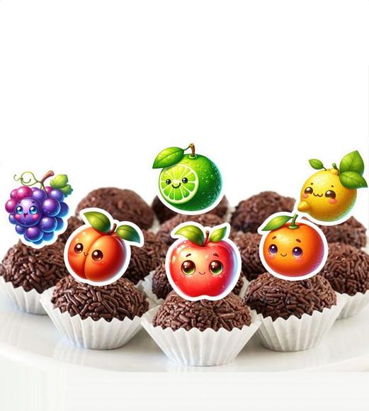 Topper Frutinhas - Ref 5681 Arquivo Digital