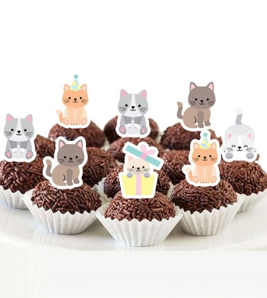 Topper Gatinho - Ref 5650 Arquivo Digital