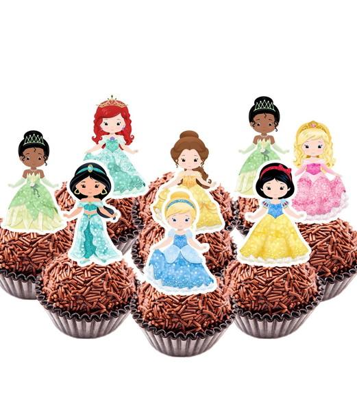 Topper Princesas Meninas - Ref 5525 Arquivo Digital
