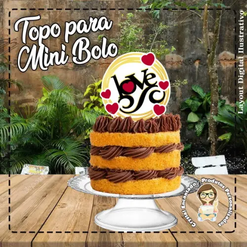 2 TOPO DE BOLO DIA DOS NAMORADOS - REF 1725 / 1726