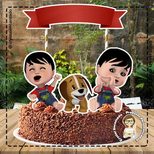 2 Topo de Bolo Bento e Toto - Arquivo Digital