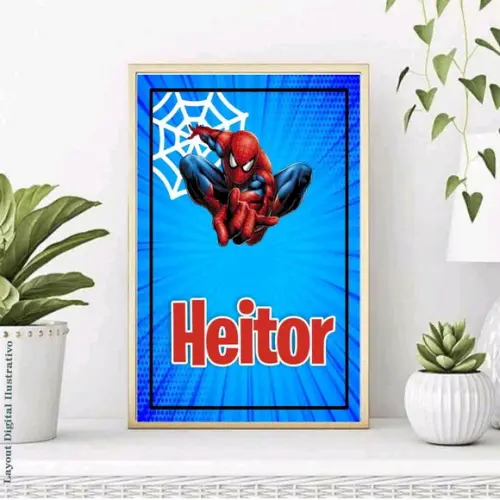 3 Quadros Homem Aranha - 7090 Arquivo Digital