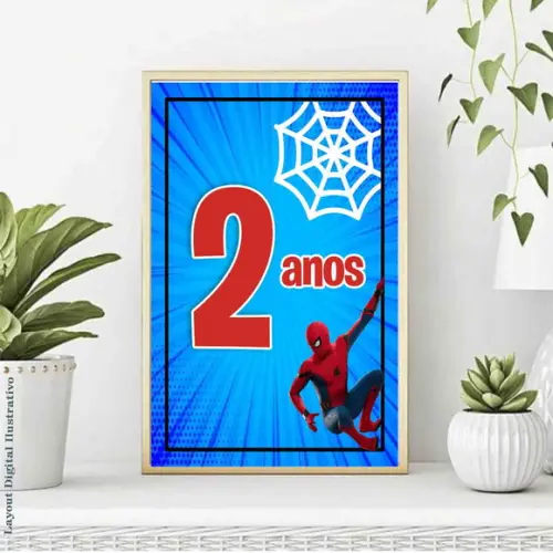 3 Quadros Homem Aranha - 7090 Arquivo Digital