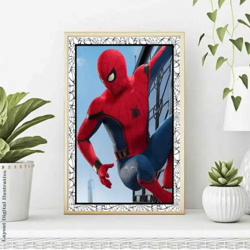 3 Quadros Homem Aranha - 7090 Arquivo Digital