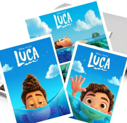 3 Quadros Luca Disney - 6157 Arquivo Digital
