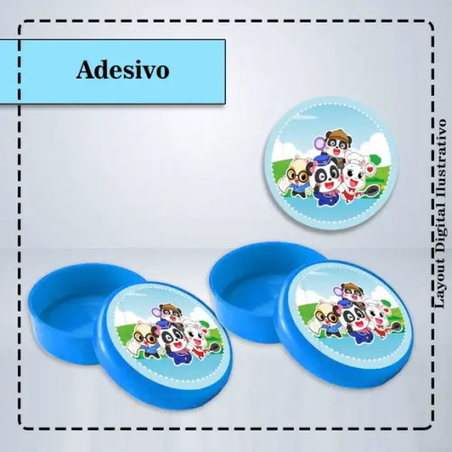 Adesivo 5 cm Redondo Babybus - 6388 Arquivo Digital